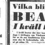 Tages
Vinner Västkusten Beatles med stort ståhej! 17-08-1964 Tages Västkustens Beatles 1964