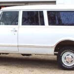 Tages
Turne bilen Chevrolet Surburben som jag köde delar av 1968 och 1969 fram till våren sommaren, V8:a