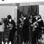 Dagens Hushåll Svenska Mässan 1964. Nyblivna Vinnare av Västkusten Beatles. Hela gänget Tages-Anders-Göran-Freddie-Danne-Tommy-Dagens Hushåll 1964 Foto Lennart Lundin | Copyright Henrik Hagberg |