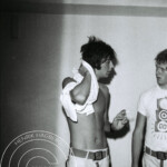 Danmarks spelningar Tivoli, Teen Vlub, Aahus med flera. Köpenhamn älskade Tages som återkom ofta under åren 1967-1969. Tommy och Anders efter spelningen.