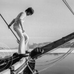 Tages i Stockholm fotograferade av Bengt af Geijerstam. Göran Lagerberg ombord på Wega