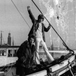 Popgruppen Tages i Stockholm fotograferade av Bengt af Geijerstam. Göran Lagerberg,Tommy Blom 1968